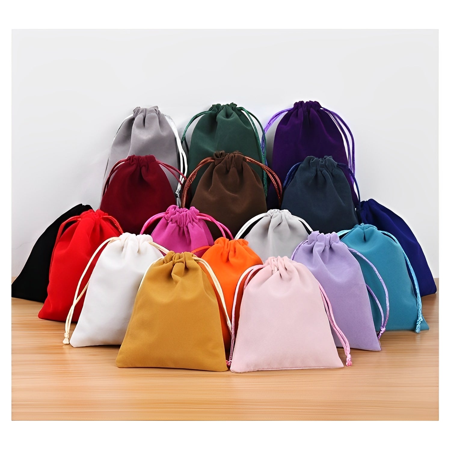 Velvet Bag 70 x 90mm Brown M292 x 200pcs