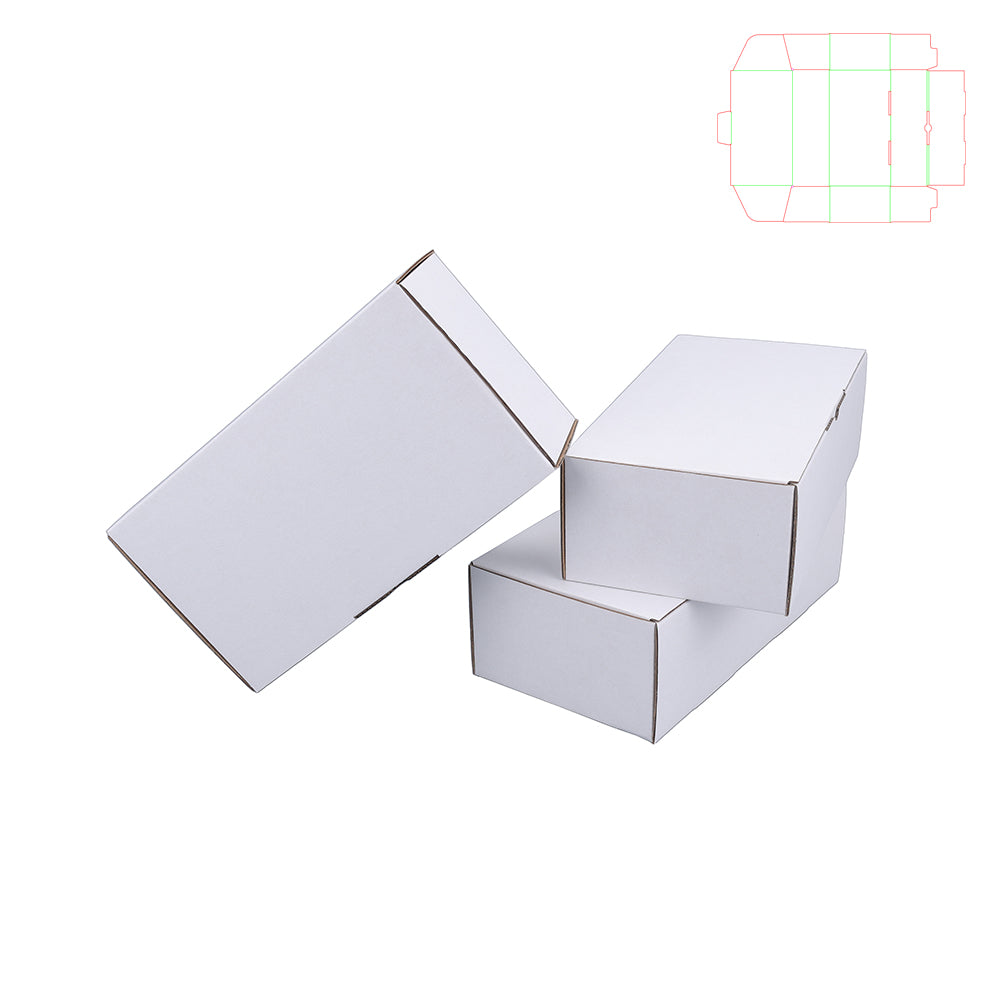 240 x 125 x 75mm White Mailing Box #CS B4 x400