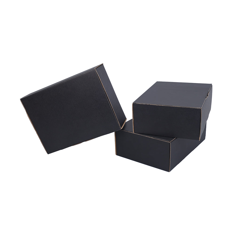 220 x 160 x 77mm A5 Die Cut Black Mailing Box B55