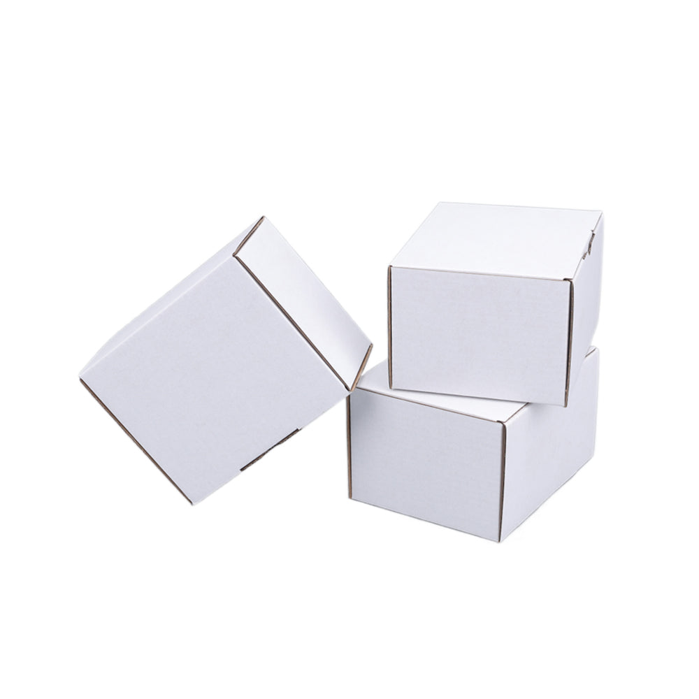 Mailing Box 125 x 100 x 75mm Die cut White B44