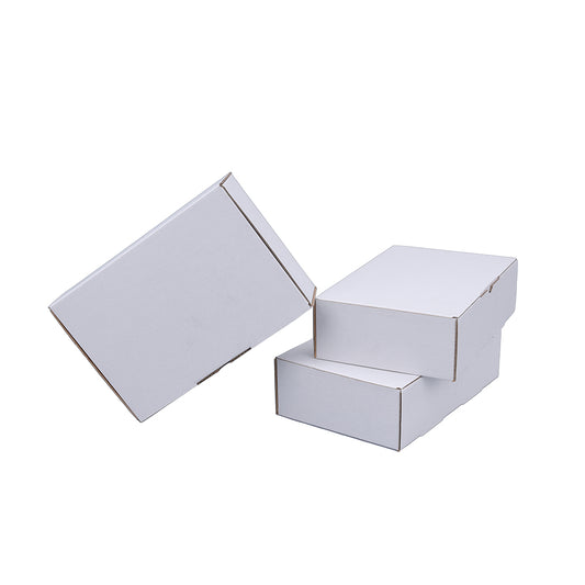 100pcs 210 x 140 x 60mm Diecut White Mailing Box B11