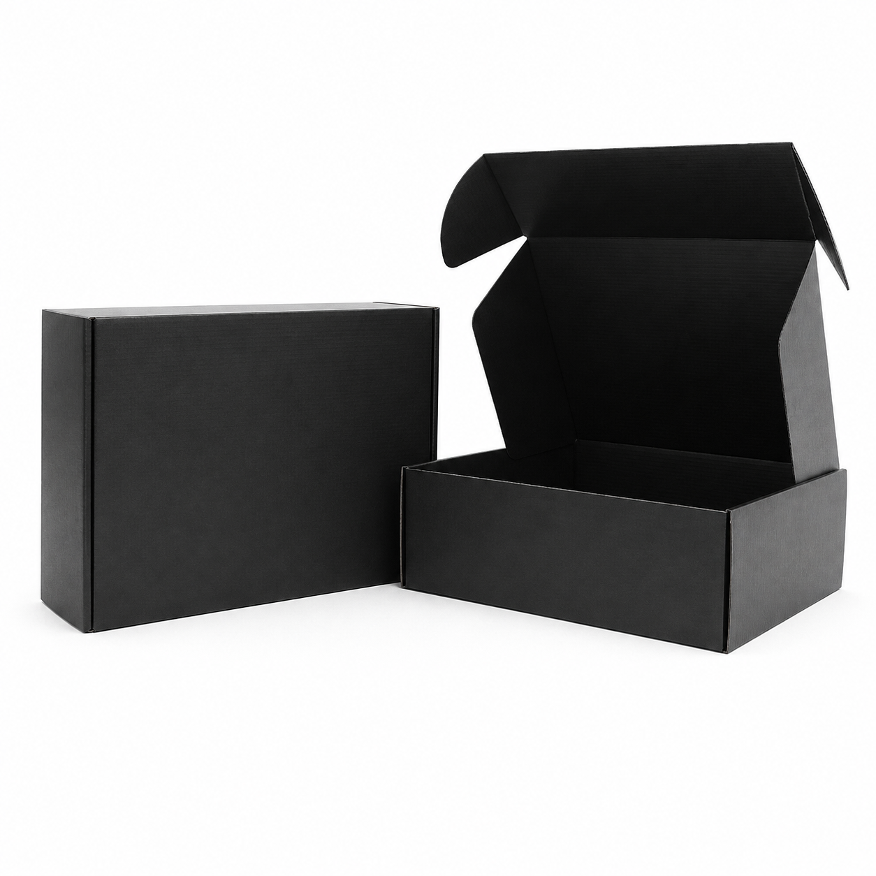 A4 Premium Tuck Full Black Mailing Box 310 x 230 x 105mm B196
