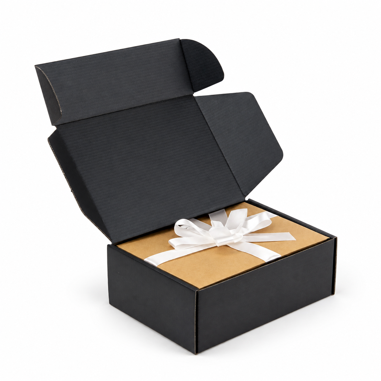 A4 Premium Tuck Full Black Mailing Box 310 x 230 x 105mm B196