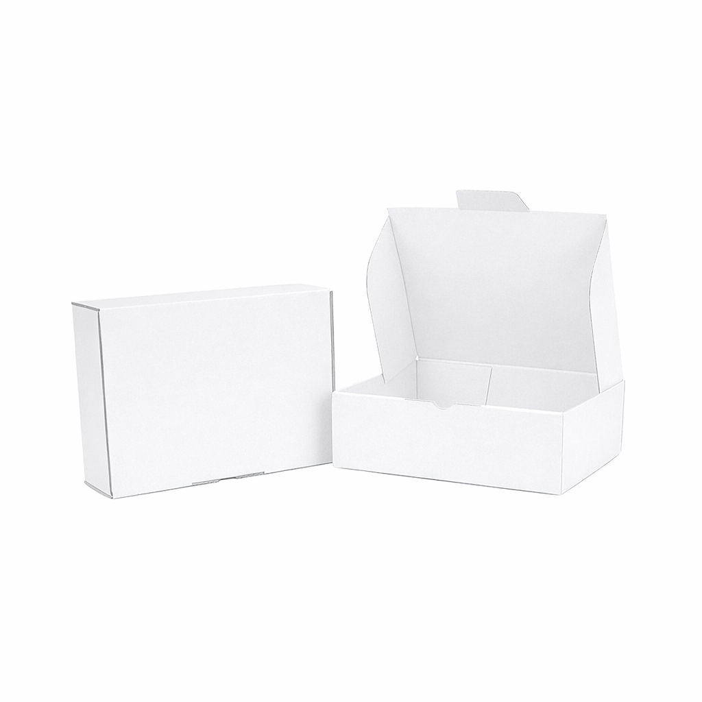 174 x 128 x 53mm White Die cut Mailing Box ECO Friendly B51