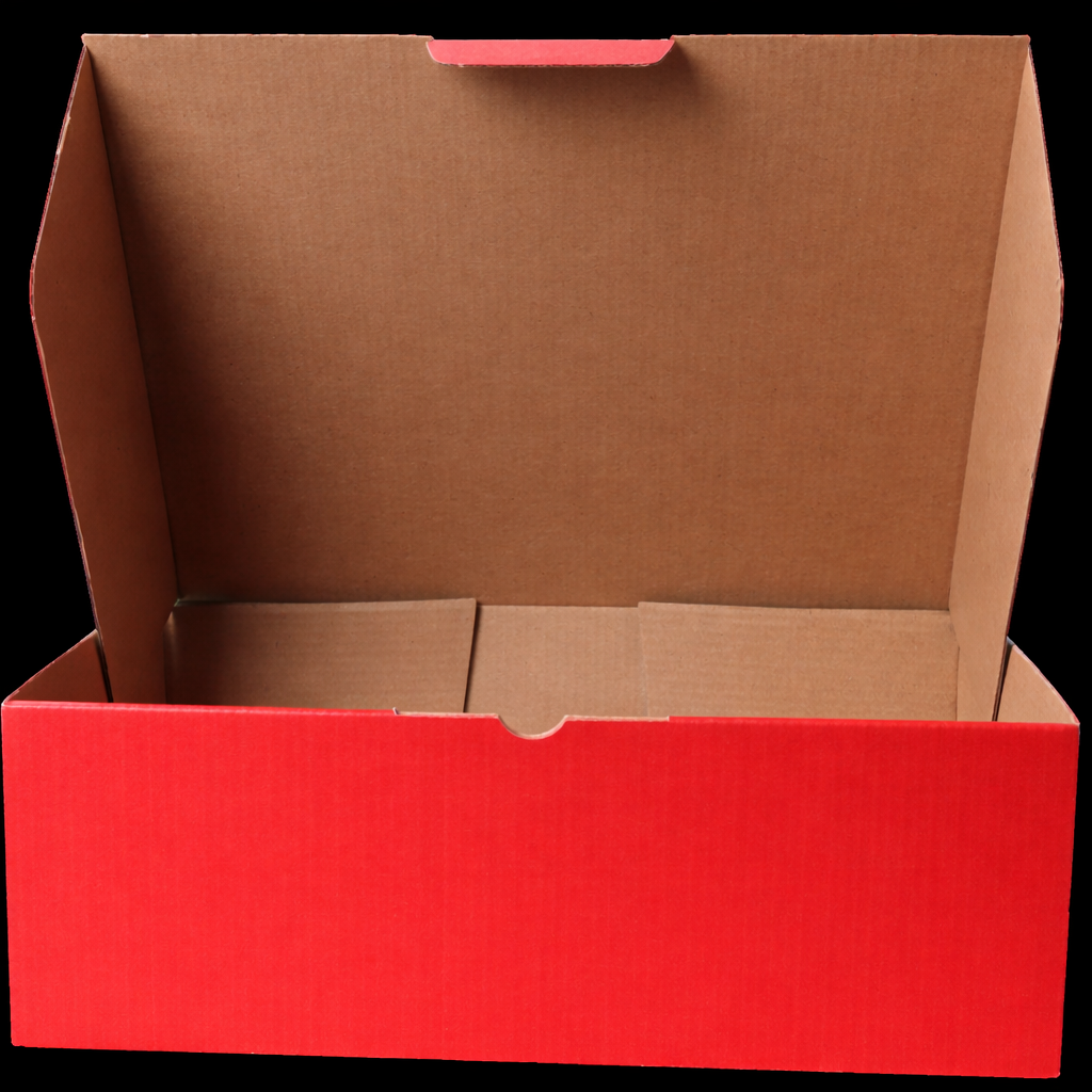 310 x 230 x 105mm A4 Die cut Red Mailing Box B61