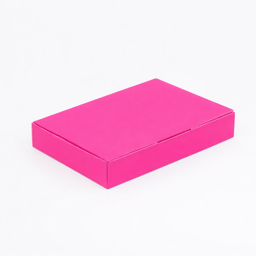 220 x 145 x 35mm Die cut Hot Pink Postal Box B74