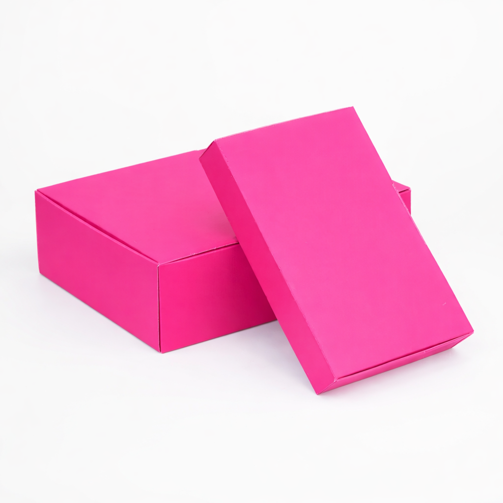 220 x 145 x 35mm Die cut Hot Pink Postal Box B74