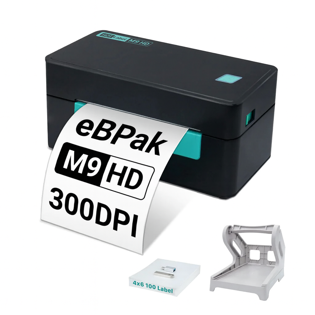 M9HD Mini Thermal Label Printer 300DPI