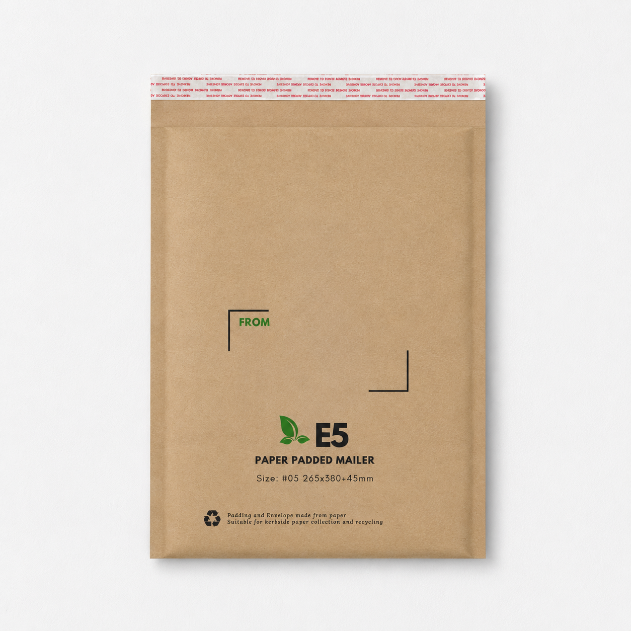 Honeycomb Compostable Paper Padded Mailer 05 E5 265 x 380mm