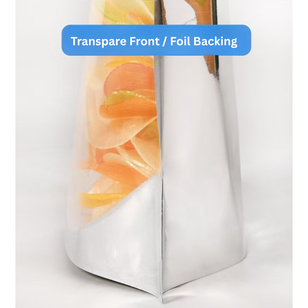 Foil Backing - Aluminium Foil Zipper Stand Up Food Pouches Bags