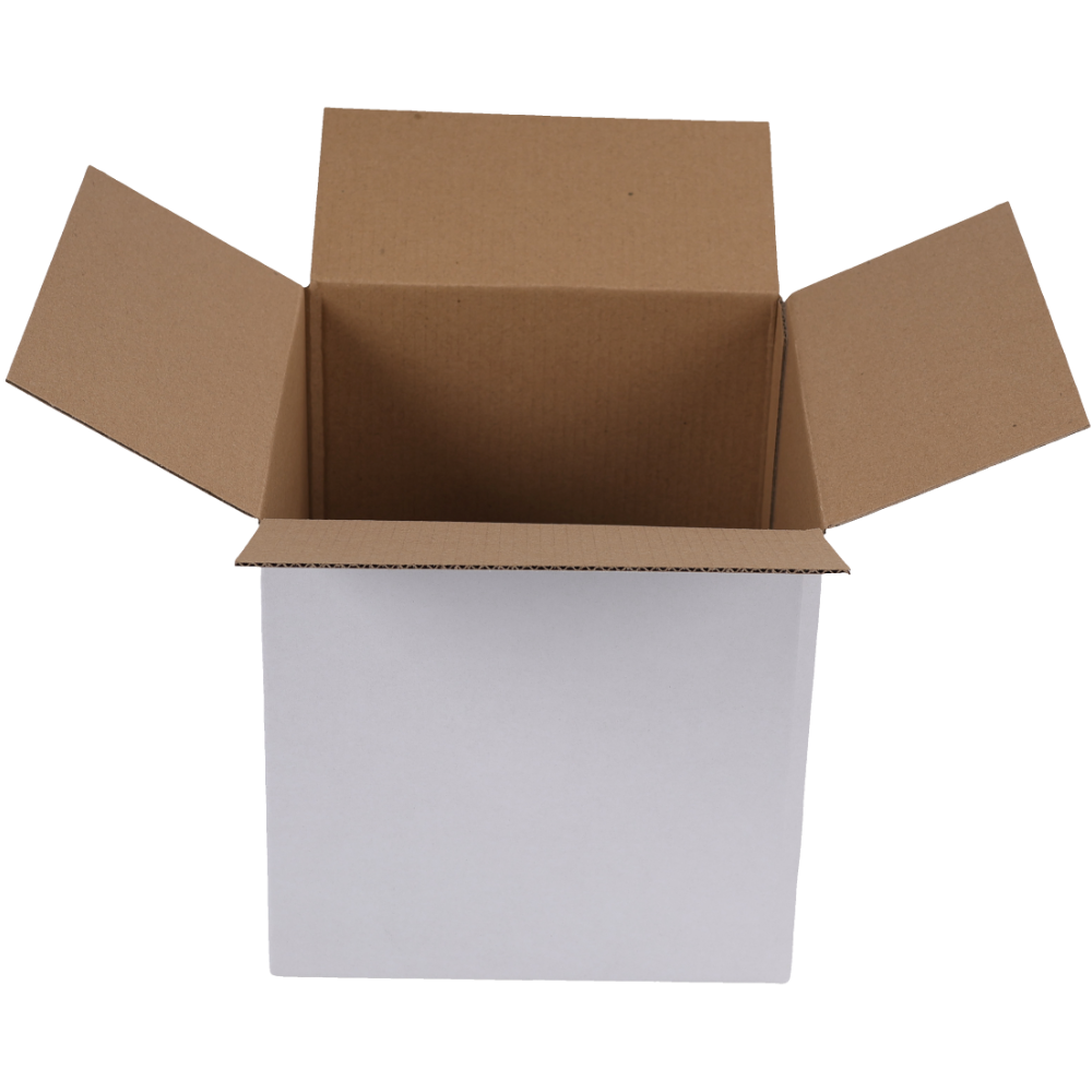 100pcs 180 x 180 x 180mm Regular White Mailing Box B48