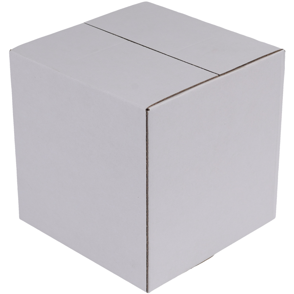 100pcs 180 x 180 x 180mm Regular White Mailing Box B48