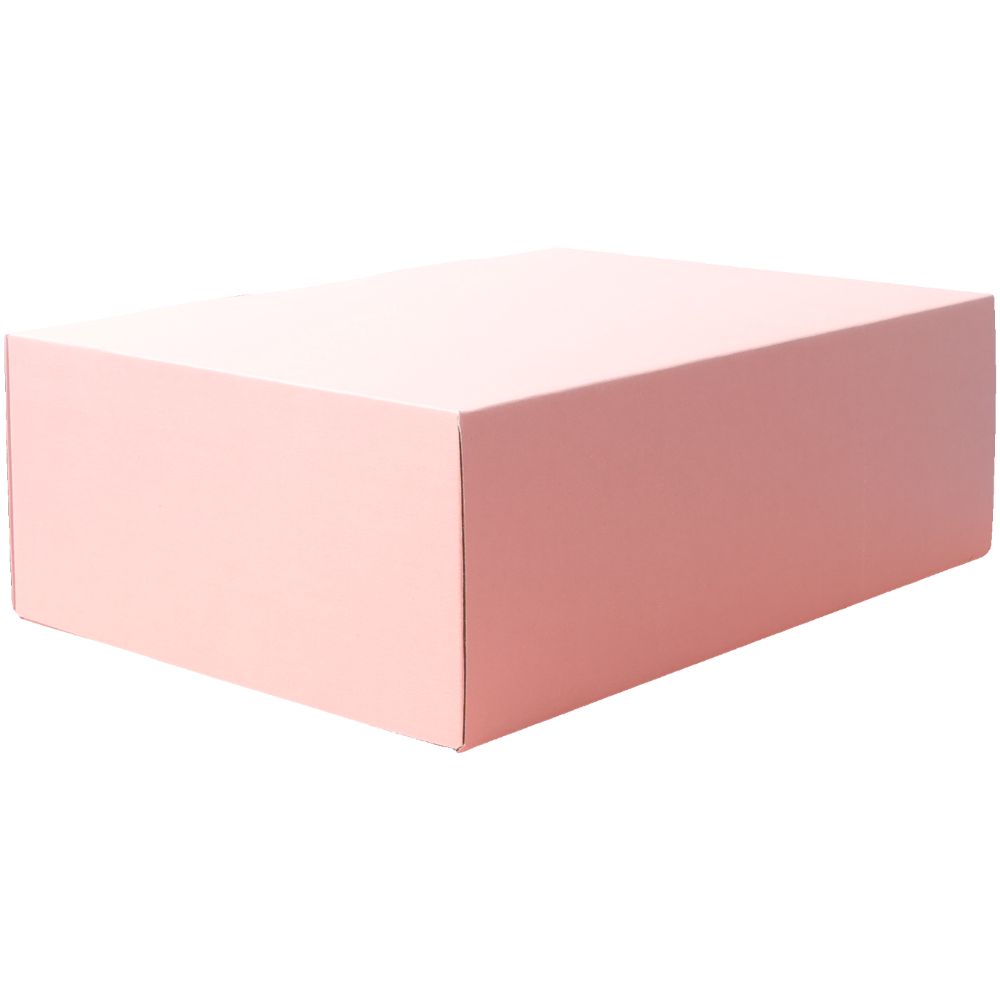 310 x 230 x 105mm A4 Die cut Full Rose Pink Mailing Box B24