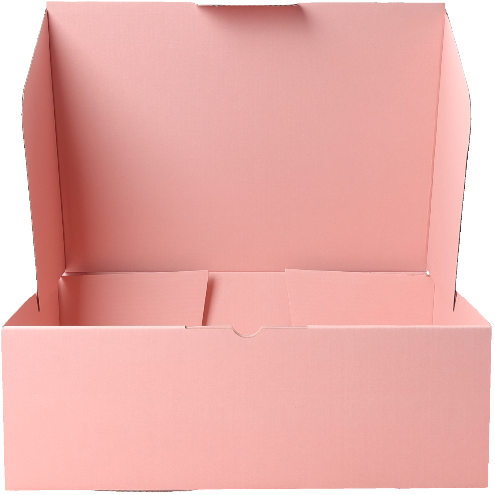 310 x 230 x 105mm A4 Die cut Full Rose Pink Mailing Box B24