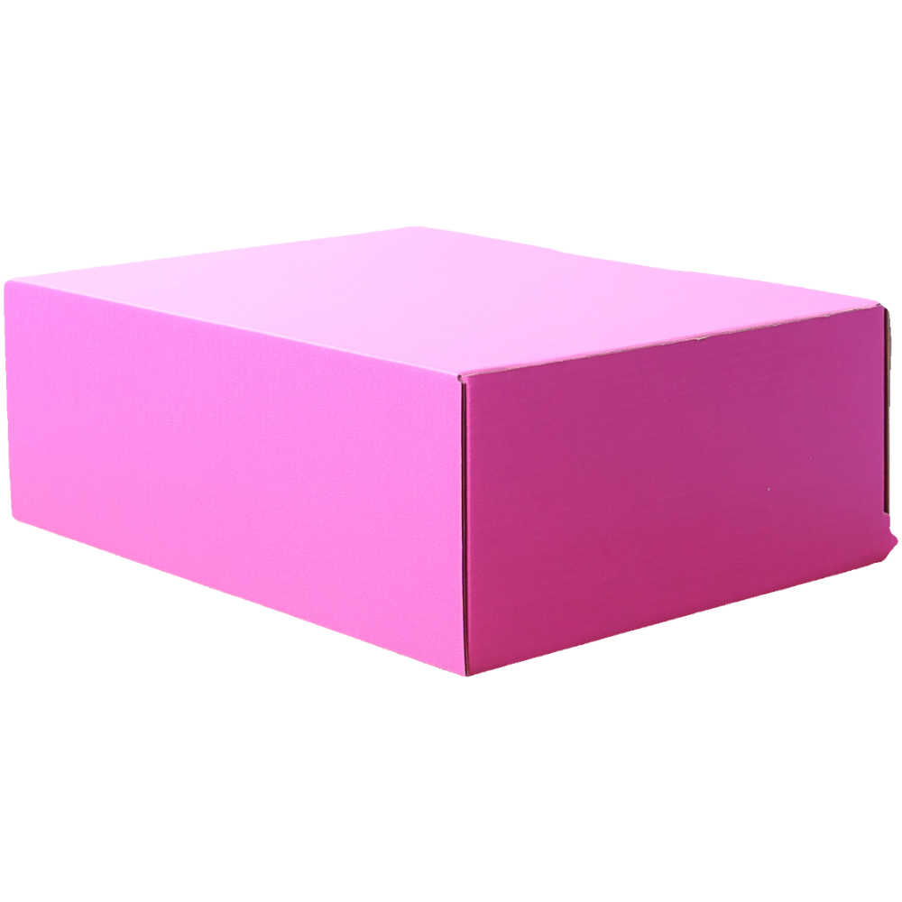 270 x 200 x 95mm Die cut Hot Pink Postal Box B163