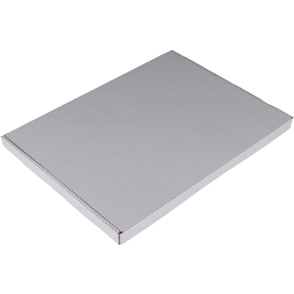 310 x 230 x 16mm A4 Tuck Front Superflat White Mailing Box B37