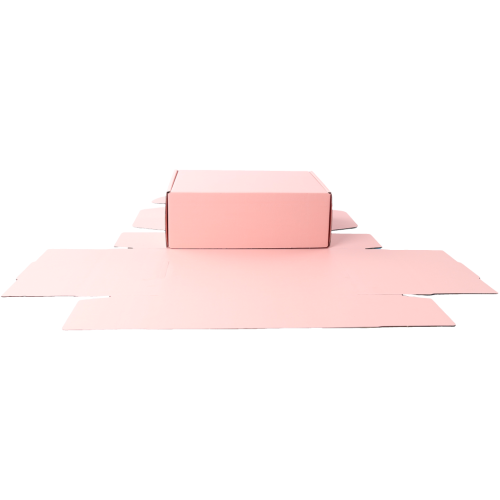 220 x 160 x 77mm A5 Premium Tuck Full Rose Pink Mailing Box B307