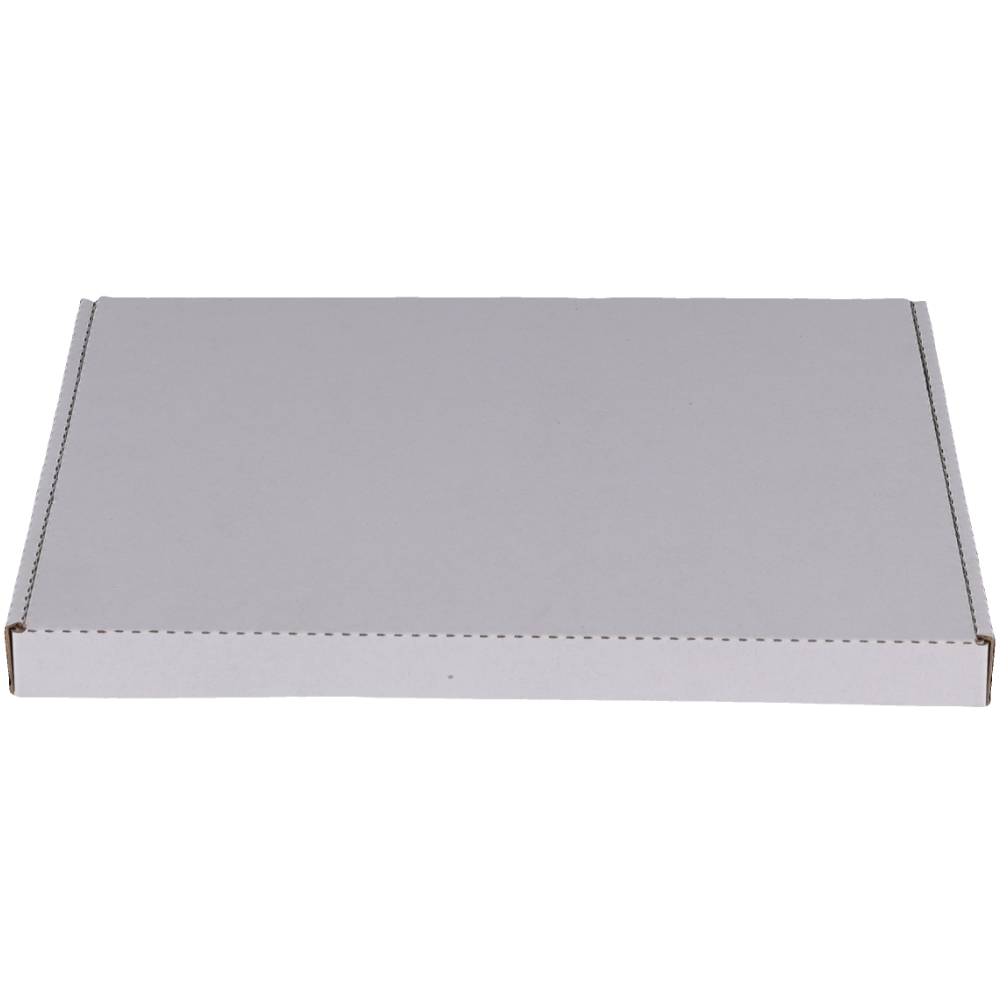 310 x 230 x 16mm A4 Tuck Front Superflat White Mailing Box B37