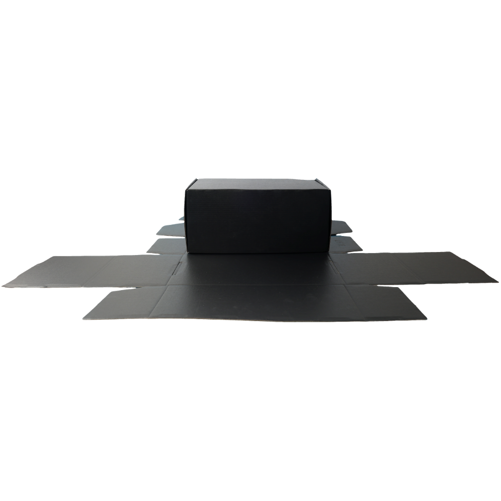 270 x 160 x 120mm Premium Tuck Full Black Mailing Box B197