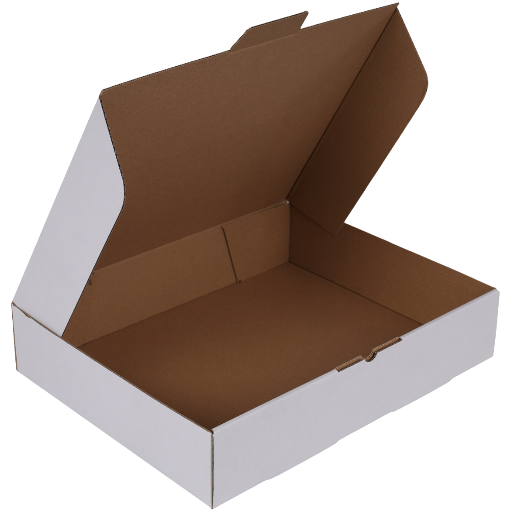 440 x 320 x 40mm A3 White Tuck Front Mailing Box B212