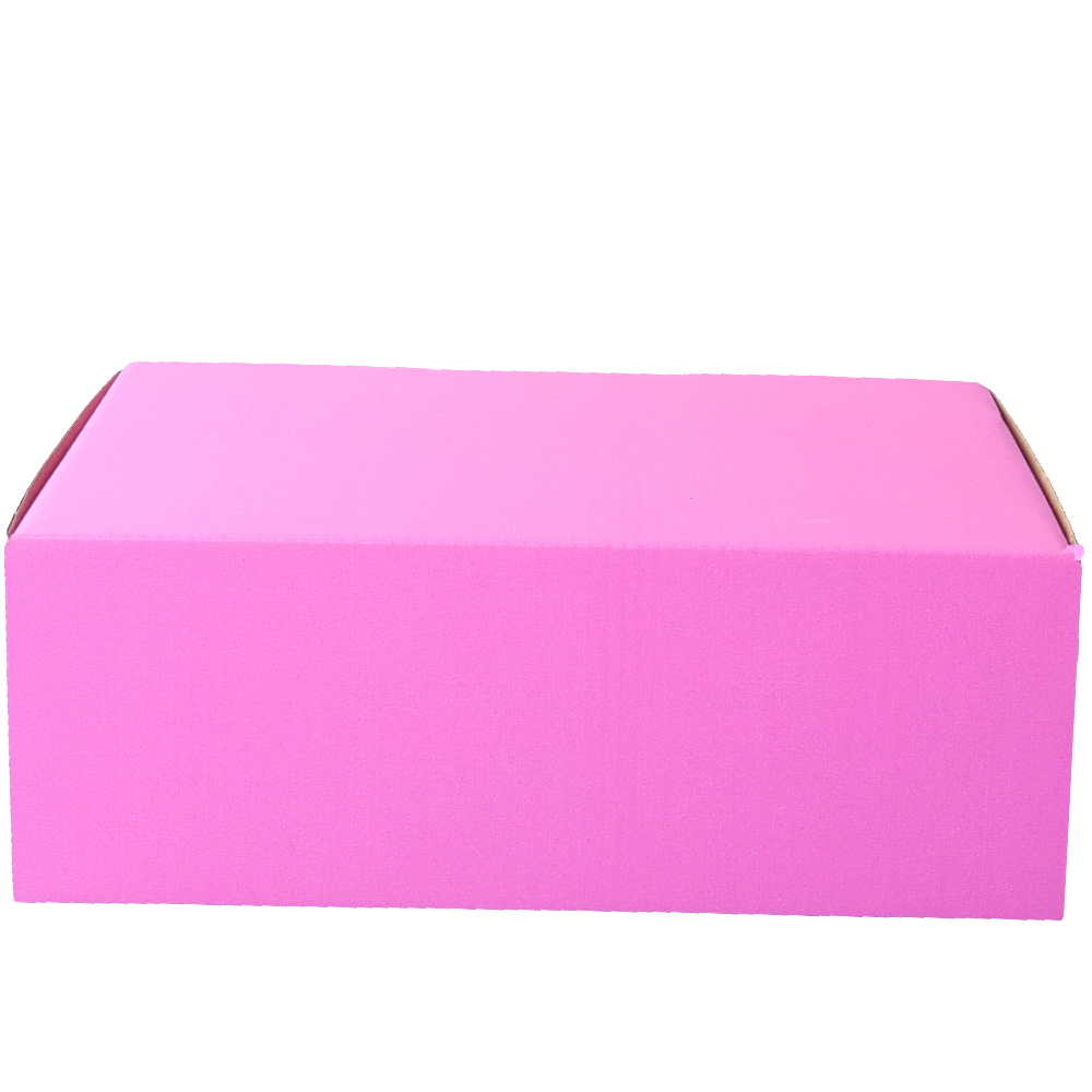 250 x 190 x 90mm Die cut Hot Pink Postal Box B167