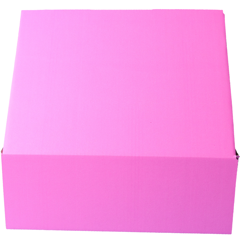 250 x 190 x 90mm Die cut Hot Pink Postal Box B167