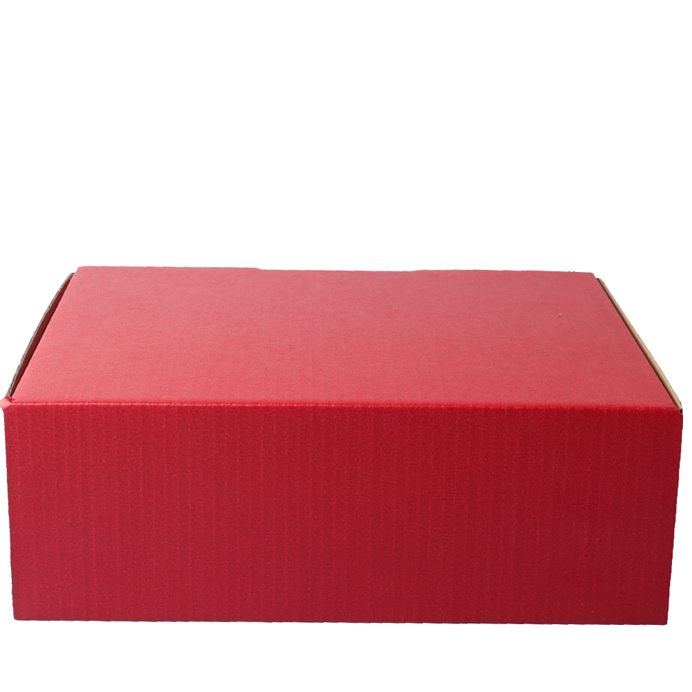 220 x 160 x 77mm A5 Die cut Red Postal Box B57