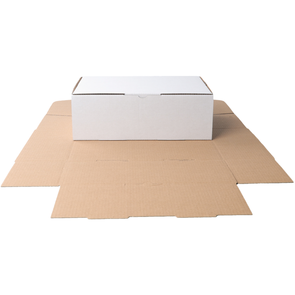 240 x 150 x 80mm Die cut White Mailing Box B45