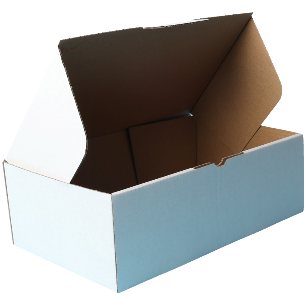 240 x 150 x 80mm Die cut White Mailing Box B45
