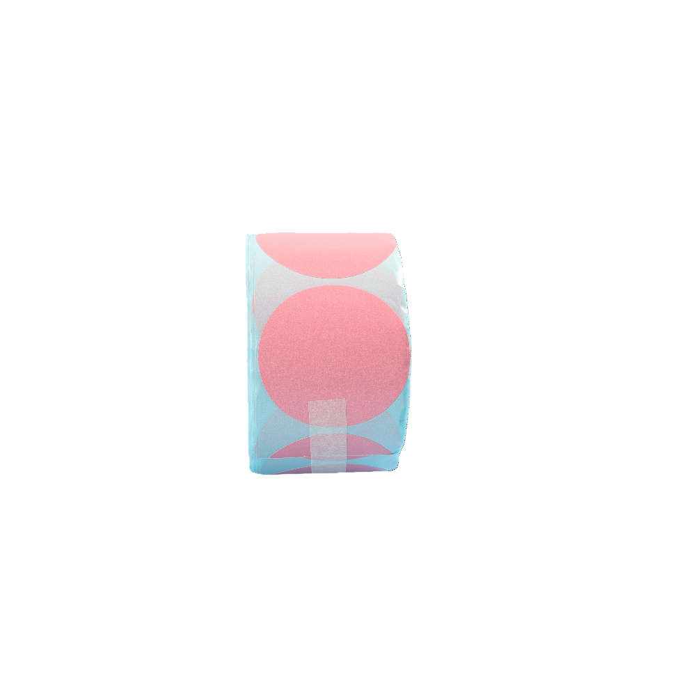 Direct Thermal Label 50 x 50mm 750 Pink Labels per Roll A258 x 16 Rolls
