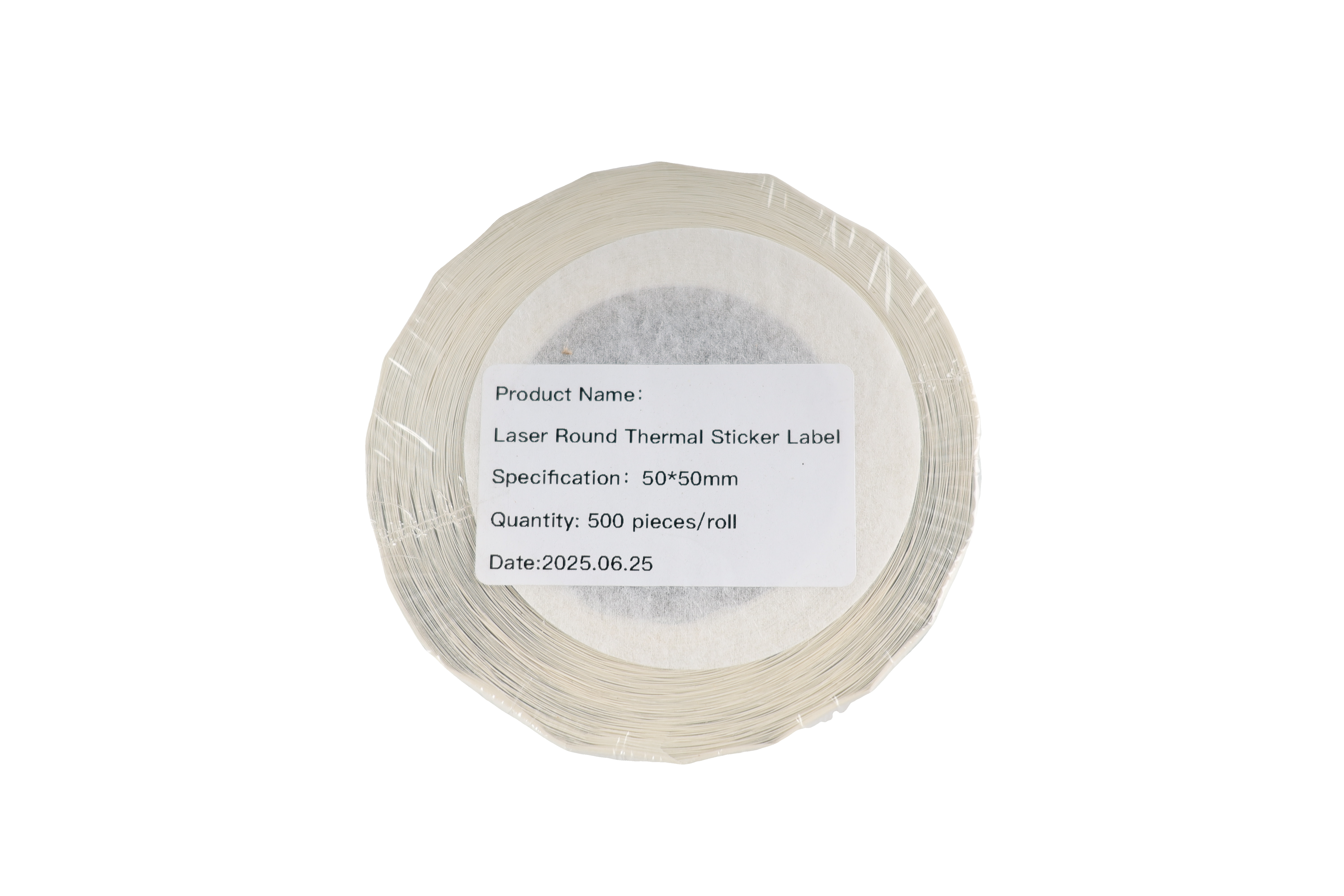 500pcs Laser Round Thermal Sticker Label 50x50mm A252