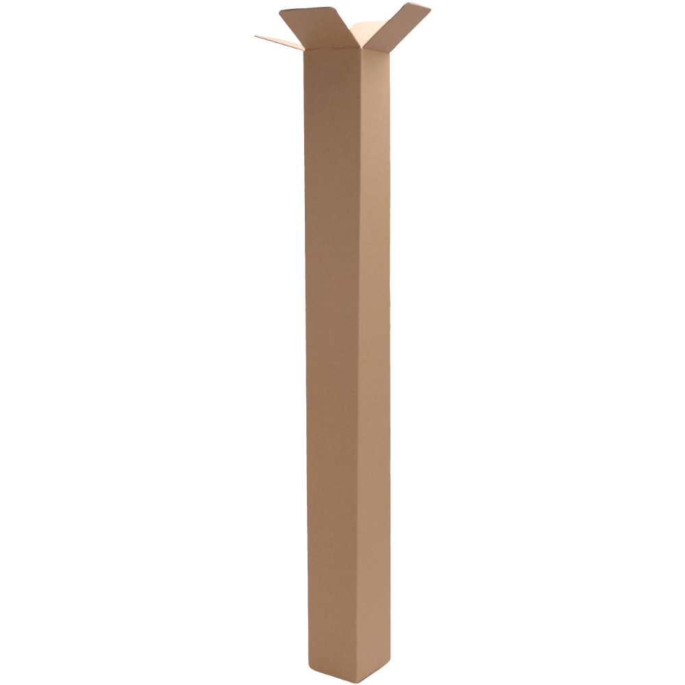 80 x 80 x 1200mm Long Tube Brown Mailing Box B101