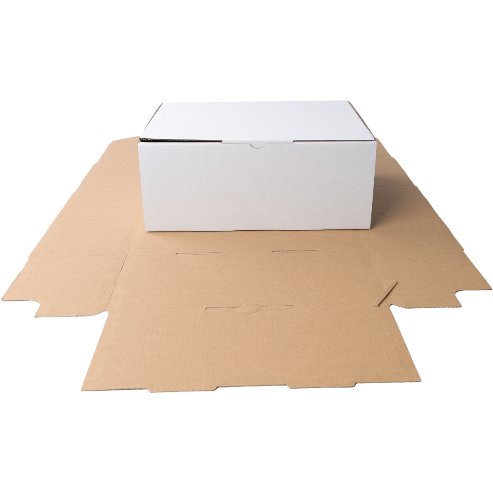 220 x 160 x 90mm A5 Die cut White Mailing Box B90