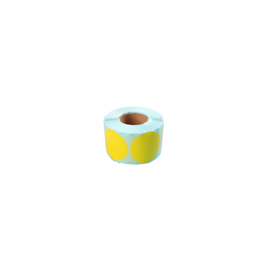 Direct Thermal Label 50 x 50mm 750 Yellow Labels per Roll A259 x 16 Rolls