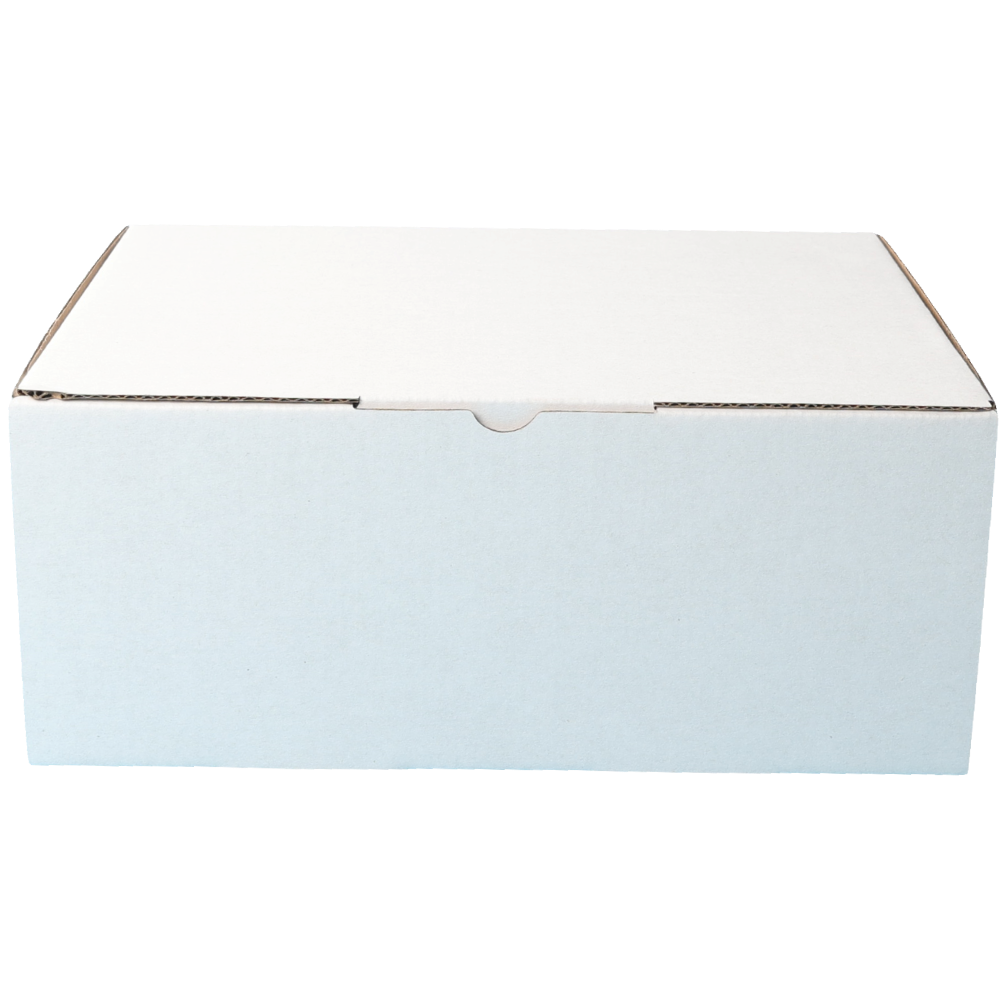 220 x 160 x 90mm A5 Die cut White Mailing Box B90