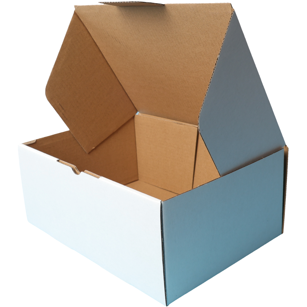 220 x 160 x 90mm A5 Die cut White Mailing Box B90