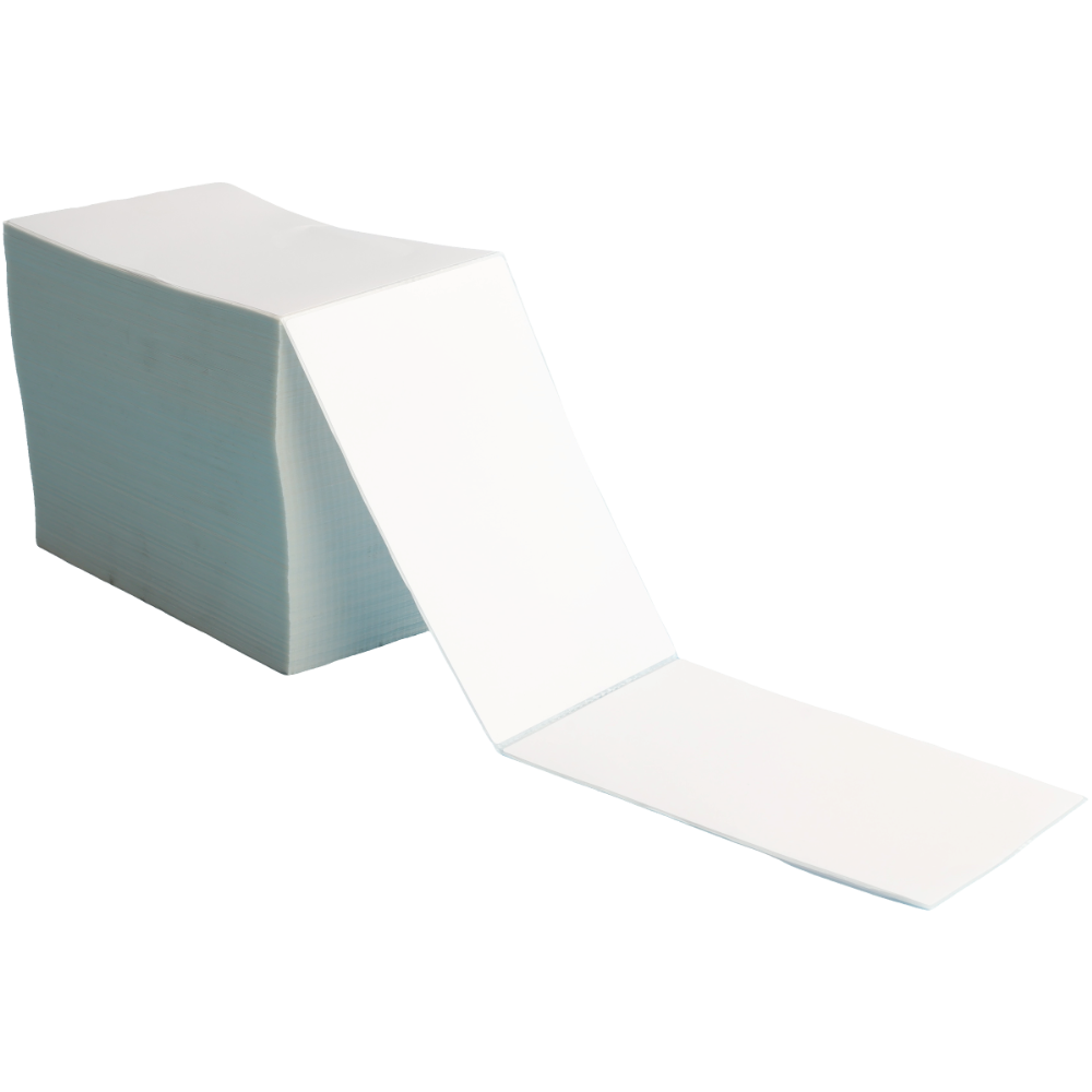 Fanfold Direct Thermal Labels A6 100mm x 150mm 1000 Labels