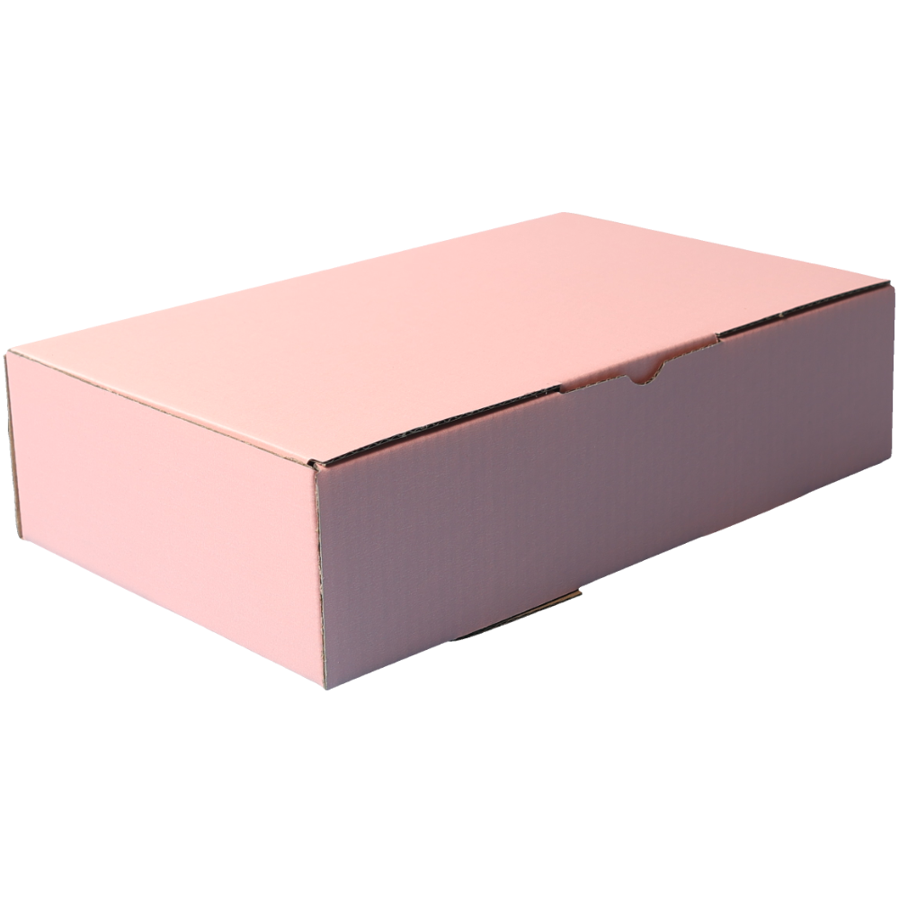 240 x 150 x 60mm Die cut Rose Pink Mailing Box B319