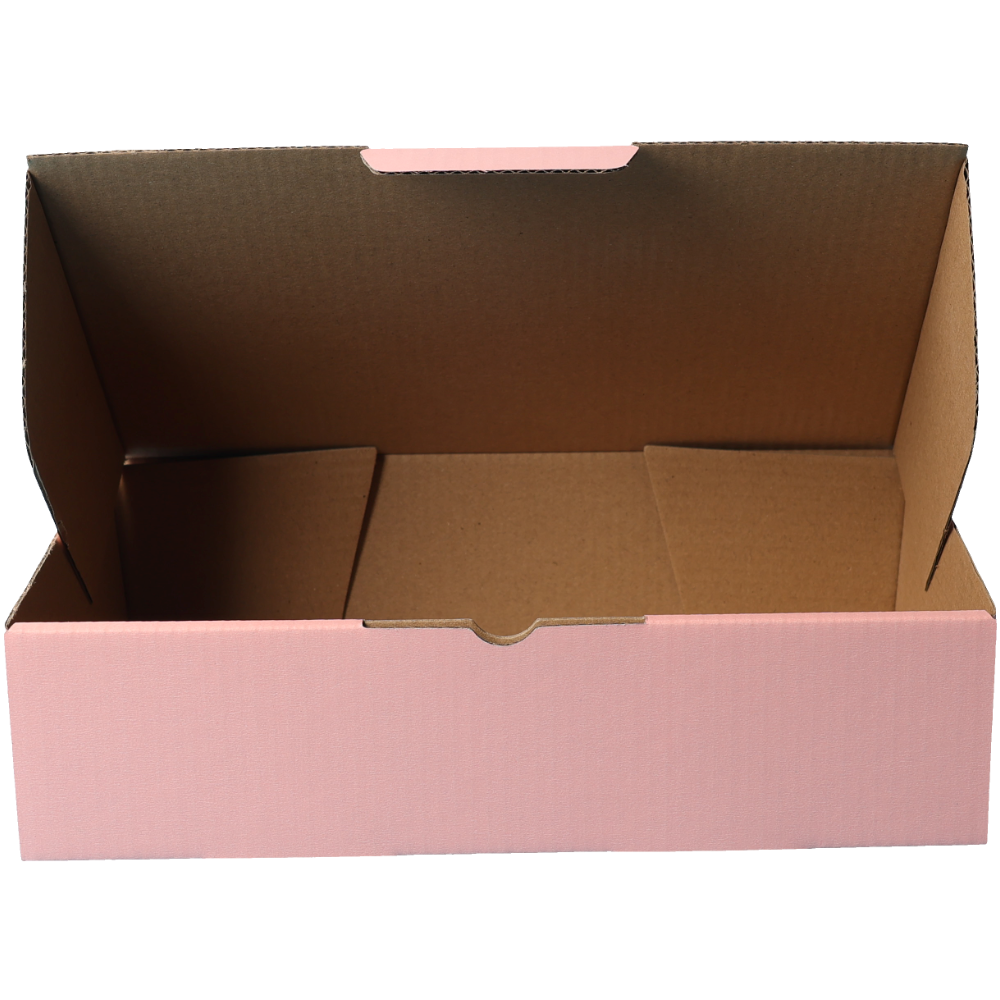 240 x 150 x 60mm Die cut Rose Pink Mailing Box B319