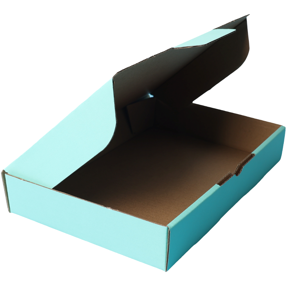 220 x 145 x 35mm Die cut Mint Blue Mailing Box B332