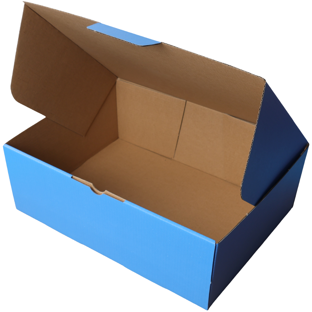 310 x 230 x 105mm A4 Die cut Blue Mailing Box B62