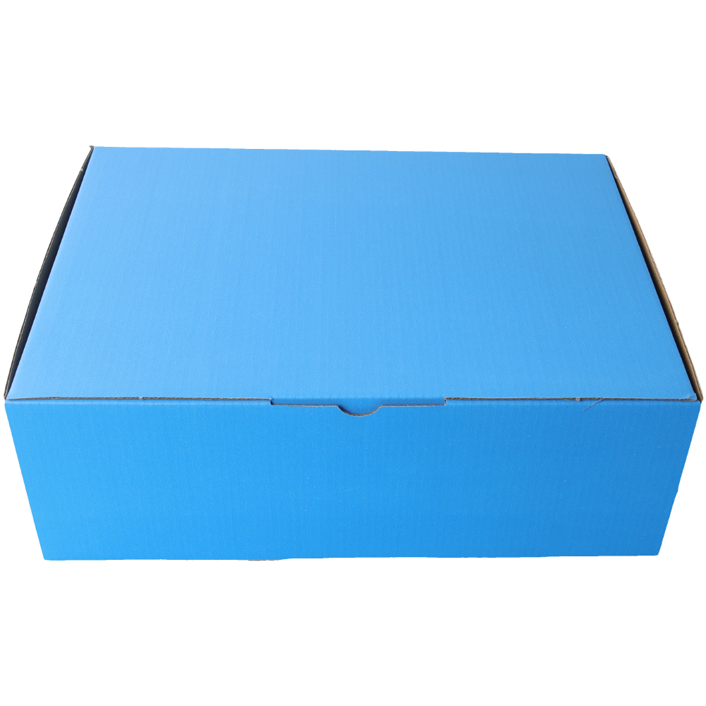 310 x 230 x 105mm A4 Die cut Blue Mailing Box B62