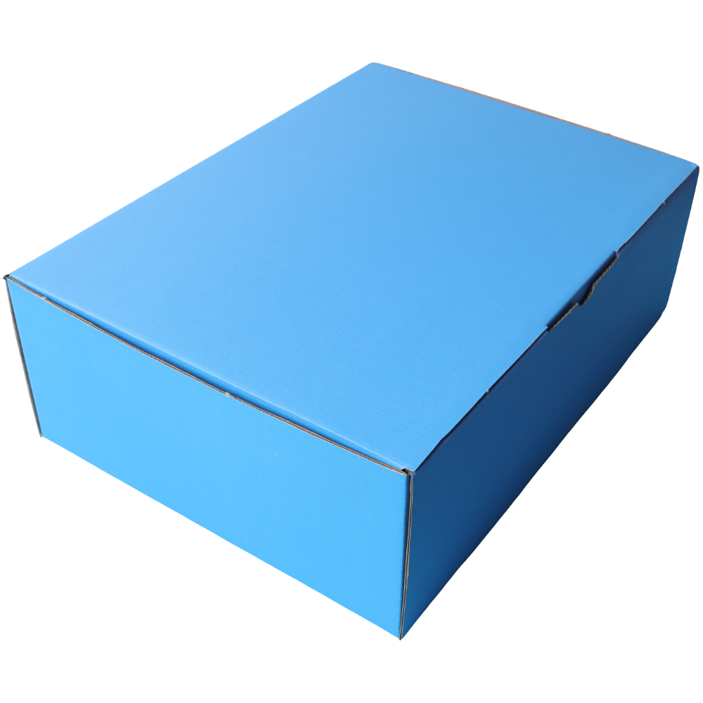 310 x 230 x 105mm A4 Die cut Blue Mailing Box B62