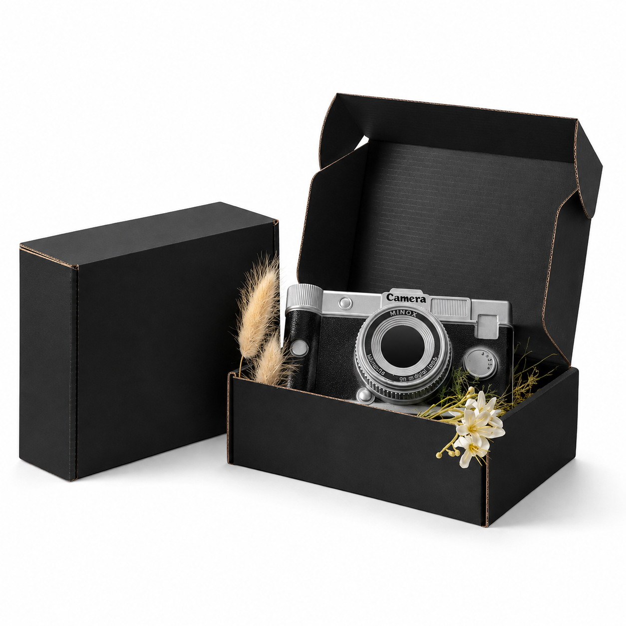 270 x 160 x 120mm Premium Tuck Full Black Mailing Box B197