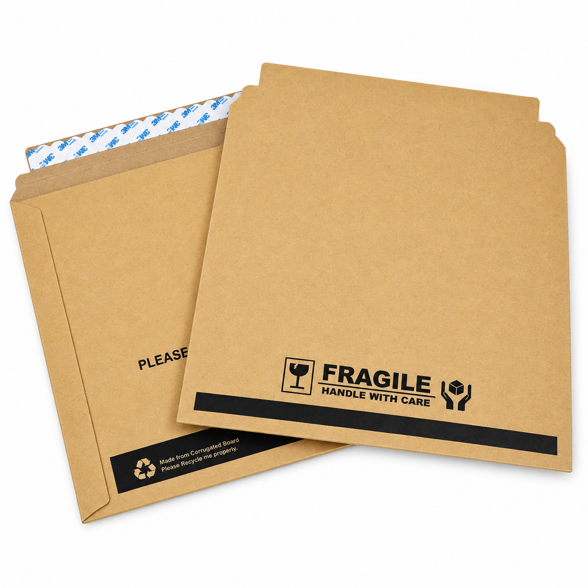 Ultimate Black Vinyl Record Rigid Mailer 345mm x 345mm for 12 inch LP