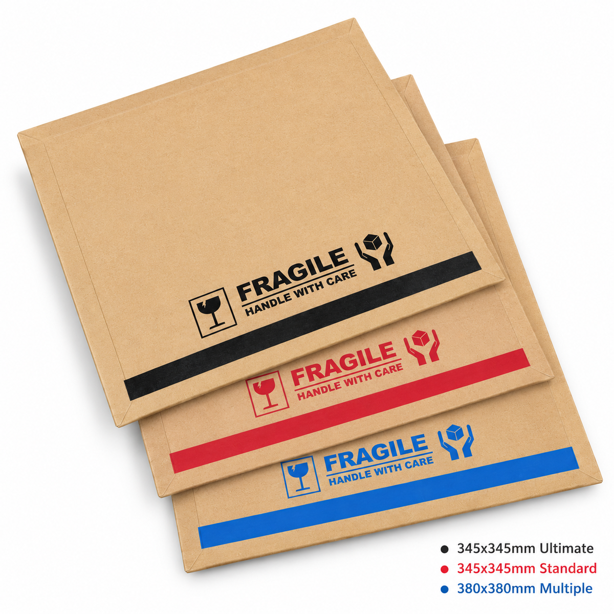 Wholesale Ultimate Black Vinyl Record Rigid Mailer 345mm x 345mm M341