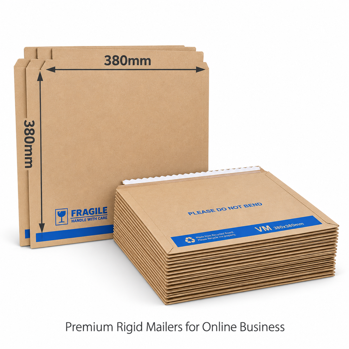 Vinyl Record Rigid Mailer 380 x 380mm for Multiple Disc LP 33 rpm 12 inch