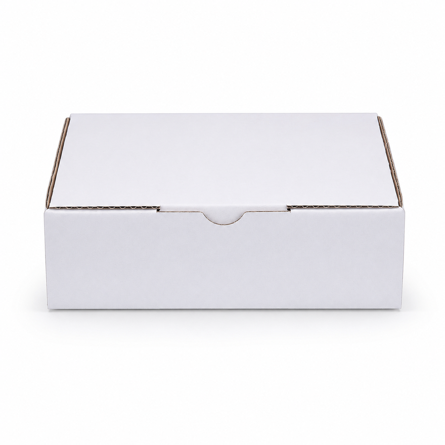White Die Cut Mailing Box 150 x 120 x 45mm B536 (Cubic 250g)