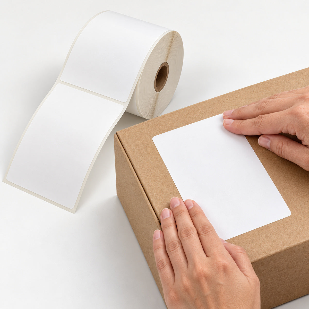Direct Thermal Labels 100 × 150mm – 350 Labels per Roll, Pack of 16 - application scene