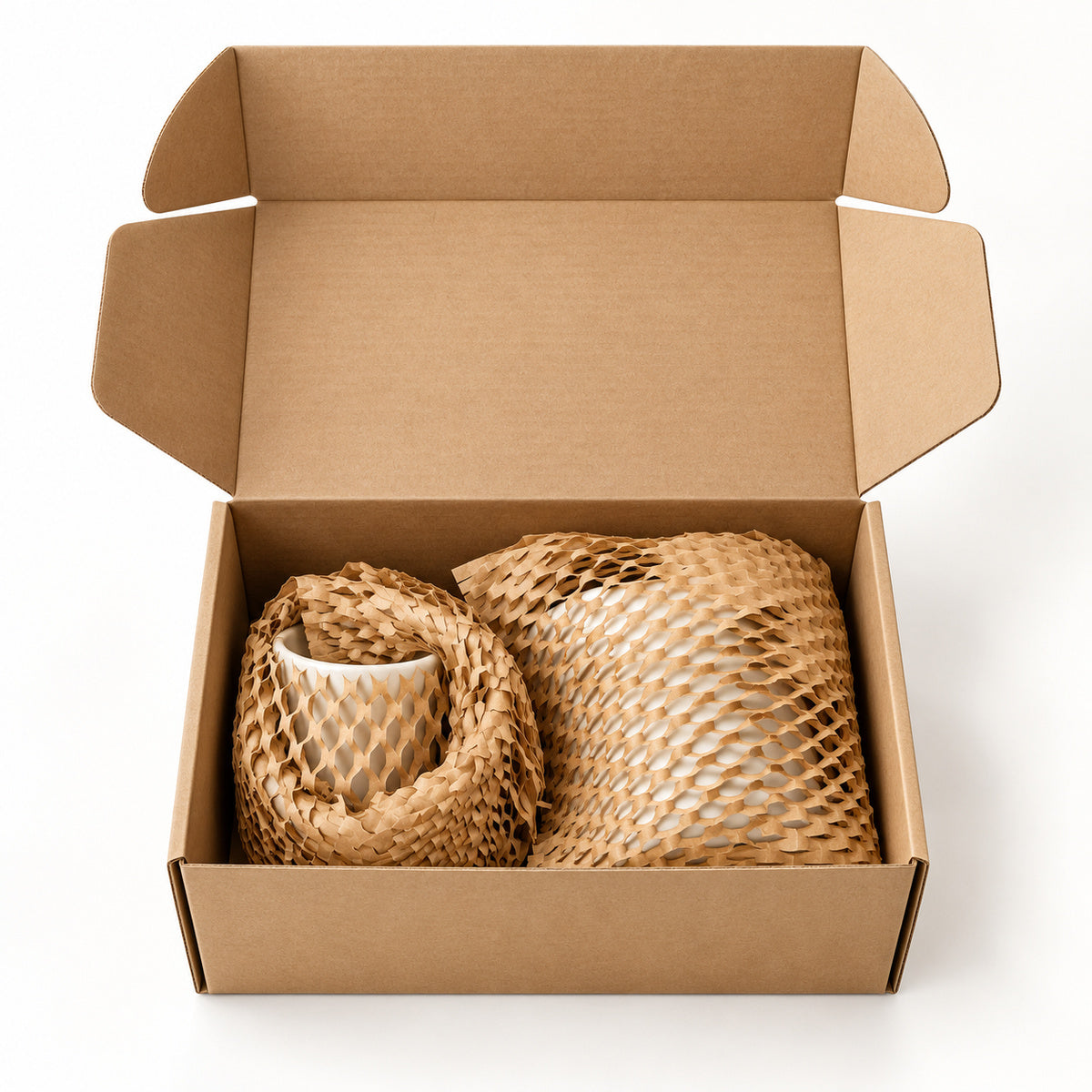 Kraft honeycomb paper 500mm x 250m - packing scene